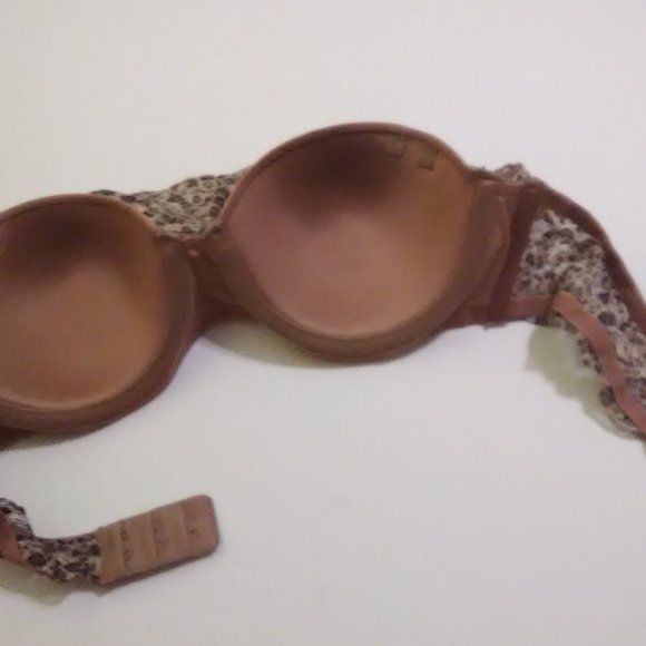 Leopard Print Maiden Strapless Bra Sexy - Picture 4 of 6